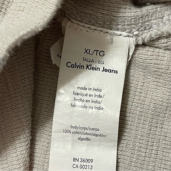 Calvin Klein Jeans Men's Cotton 1/4 Zip Patched Elbows LS Sweater Size XL - Picture 8 of 11